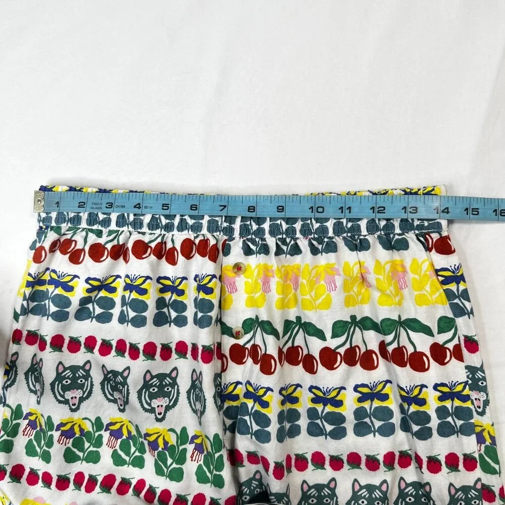 Anthropologie X Liv Lee Wild Tiger Print Flannel Pajama Sleep Pants Multicolor S